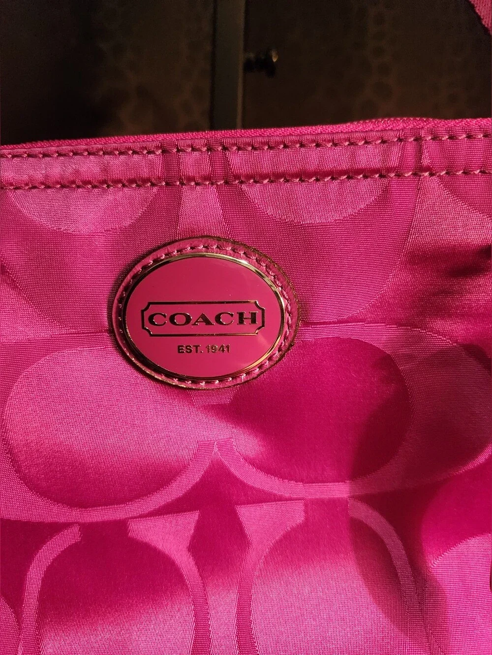 Coach Purple Weekender Tote Bag Plus Free Gift